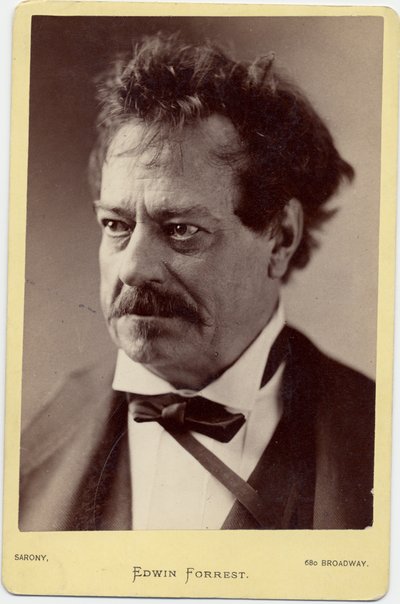 Edwin Forrest (1806-72), American Actor by Napoleon Sarony